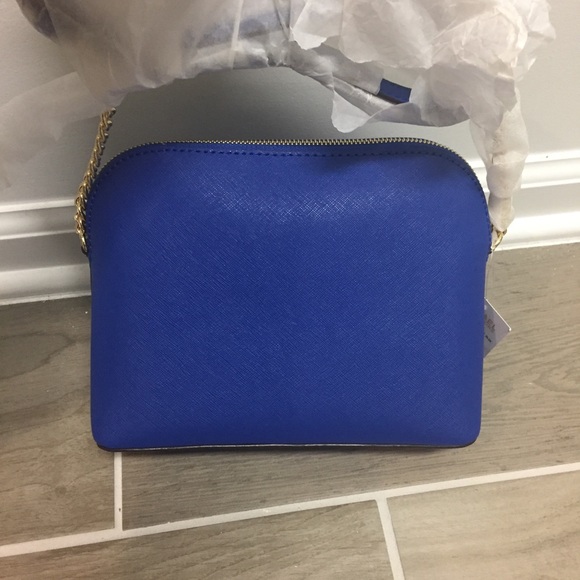 NWT Michael Kors Cindy Large Dome Crossbody blue - Picture 2 of 8